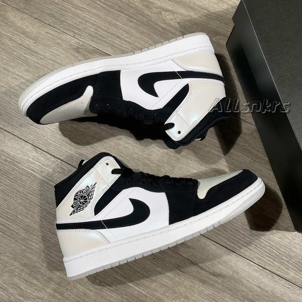 Air Jordan 1 Mid Pearl Men’s - Picture 7 of 9